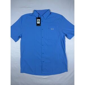 Under Armour Mens UA Drift Tide 2.0 SS Shirt Iso-Chill Blue NWT Large L